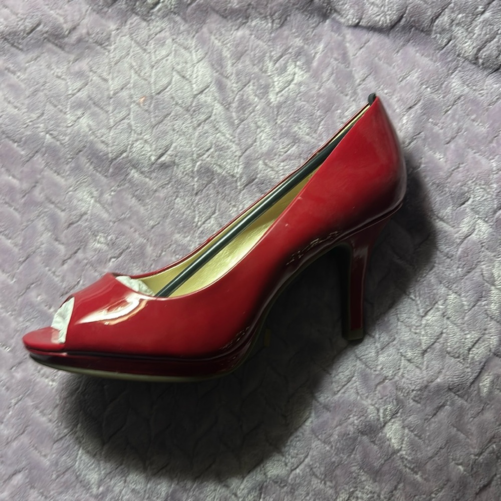 Slightly Damaged Red Open Toe